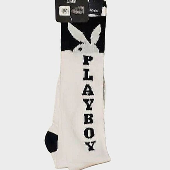 PLAYBOY Black and White Socks - Picture 2 of 5